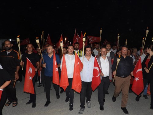 İlçemizde "Fener Alayı Yürüyüşü" Yapıldı