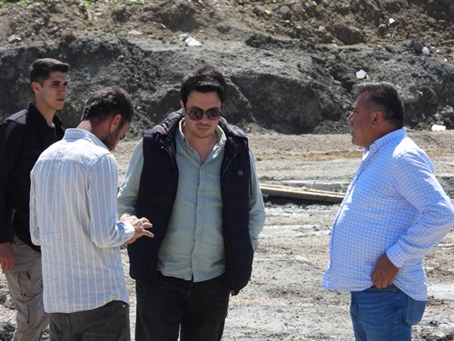 Kaymakamımız Sayın Emre DÜNDAR, Hükümet Konağı inşaat alanında incelemelerde bulundu. 